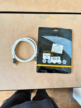 Kabel optyczny audio Toslink 1 m biały