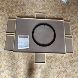 Duża obrotowa plansza do puzzli z 6 szufladami - 110,5 x 80 cm
